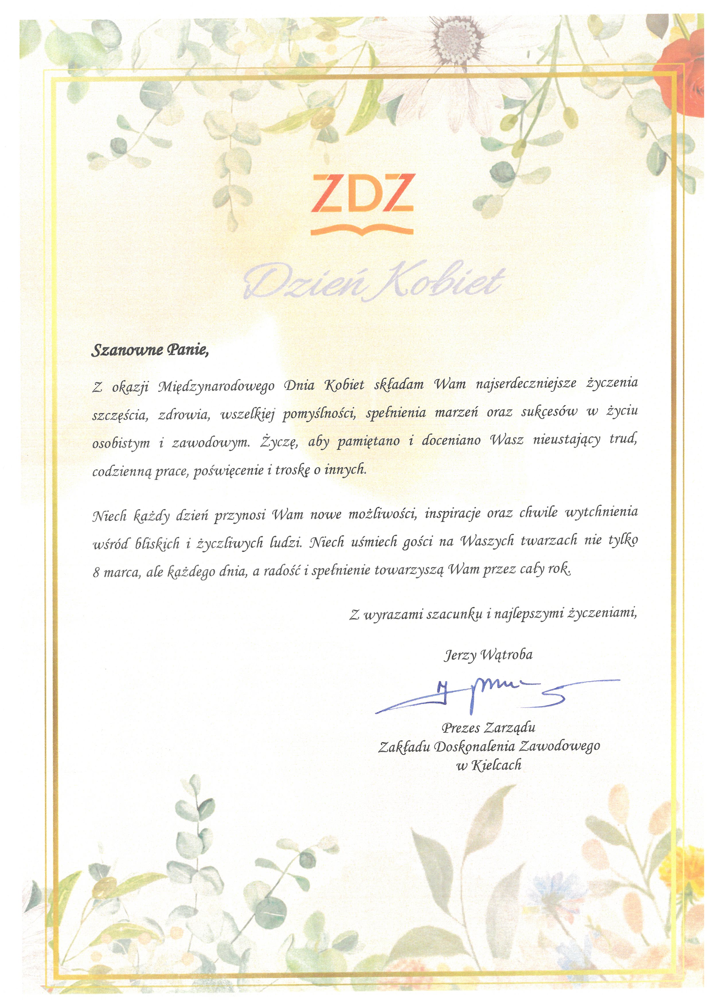 yczenia ZDZ Dzie Kobiet